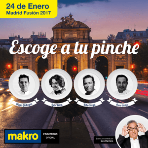 MadridFusion acogerá la octava edición de Escoge a tu Pinche.