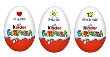 KINDER® SORPRESA INUNDA SAN VALENTÍN DE MENSAJES DE AMOR Y CARIÑO.