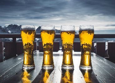 Las seis tipologías de cerveza .