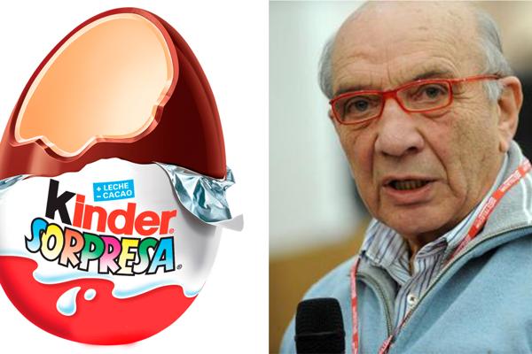 Muere William Salice, el creador del «huevo Kinder».