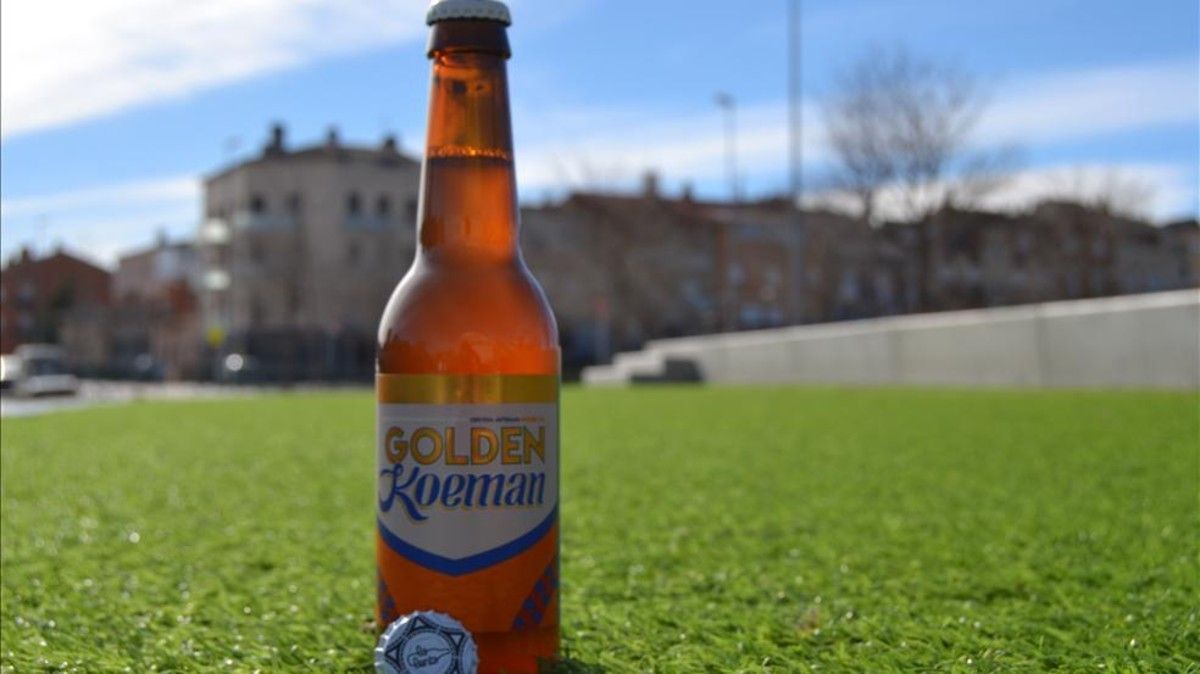 Golden Koeman, la cerveza homenaje a la primera Copa de Europa del Barcelona.