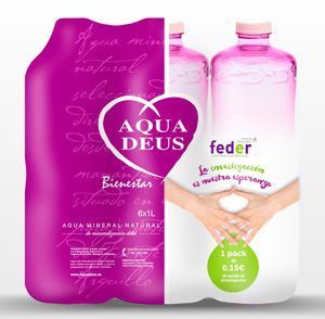 Aquadeus lanza el pack de seis botellas de un litro Bienestar.
