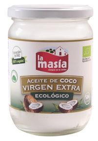 La Masía presenta su Aceite de Coco Virgen Extra Ecológico .