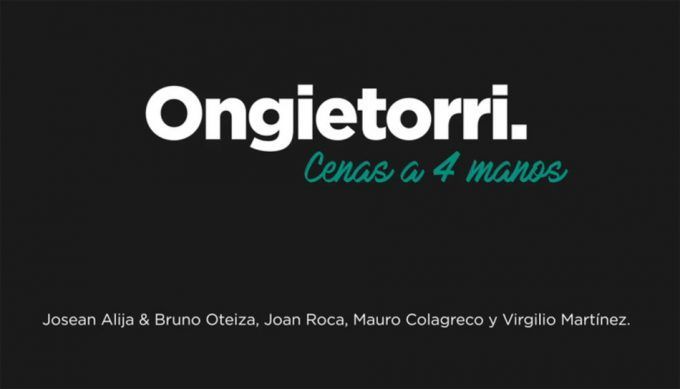 Ongietorri, cenas a 4 manos en Nerua Guggenheim Bilbao.