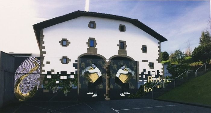 Aritz Muguerza repite como ganador del 3er concurso mural de Mendibile Jauregia.