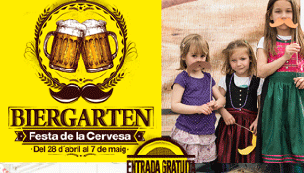 Biergarten, la Fiesta de la cerveza en el Poble Espanyol .