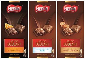 Nestlé lanza sus nuevas tabletas rellenas de chocolate.
