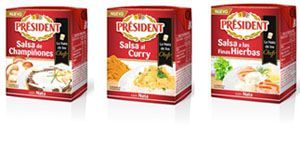 Président presenta su queso Light y una nueva gama de salsas gourmet