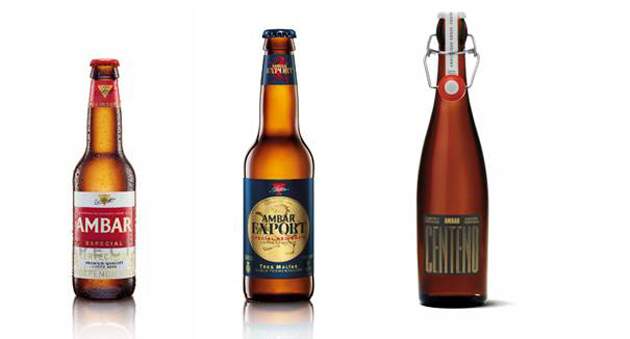 Tres cervezas de Ambar, medalla de oro en el World Beer Challenge 2017