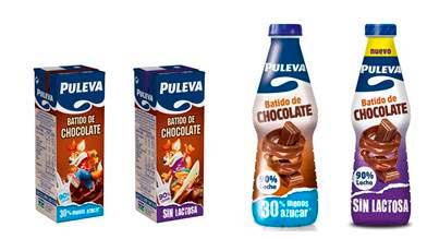 Puleva reduce en un 30 % el contenido de azúcar en la receta de Batido Puleva de chocolate y lanza la variedad sin lactosa
