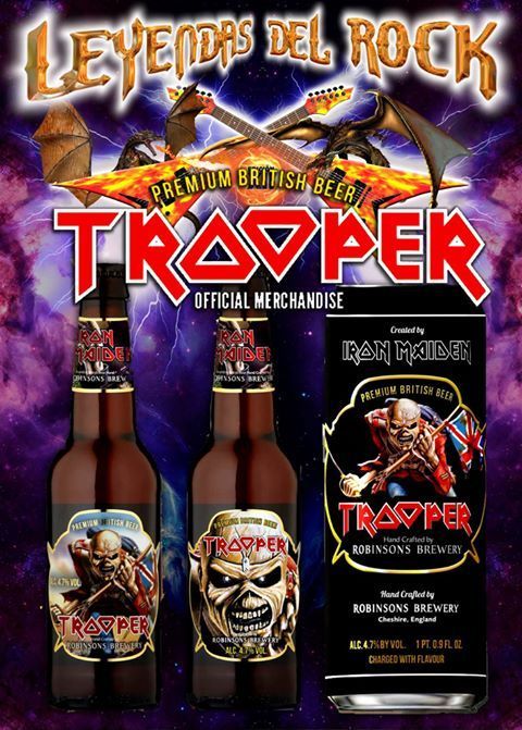 Leyendas Del Rock venderá la cerveza ‘The Trooper’ de Iron Maiden