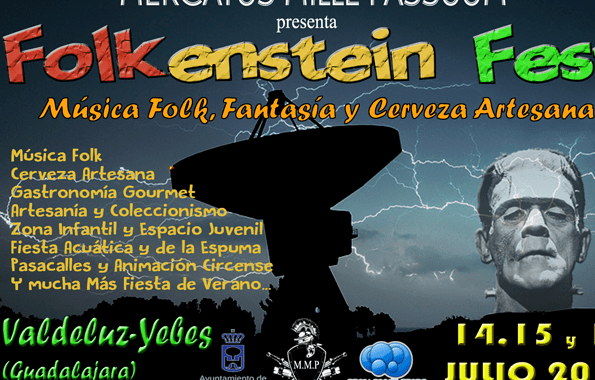 La Folkenstein Fest llega a Yebes los días 14, 15 y 16 a Valdeluz con conciertos de folk, Food Trucks y cerveza artesana