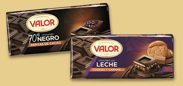 Chocolates Valor estrena dos nuevas variedades en su gama de Tabletas Tradicionales