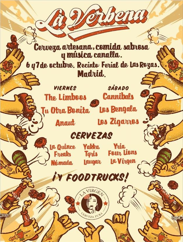 Cervezas La Virgen organiza “La Verbena” los días 6 y 7 de octubre en el recinto ferial de Las Rozas