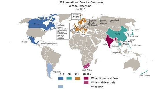 UPS incorpora el servicio business to consumer para los envíos de vino desde Europa al resto del mundo