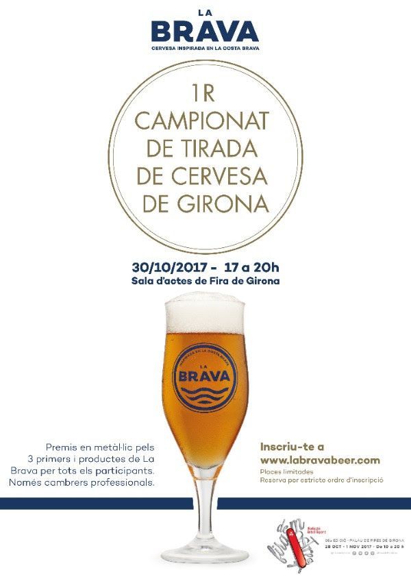 1º Campeonato de tirada de cerveza de Girona La Brava Beer dentro del marco de la 56ª Fira de Mostres de Girona.