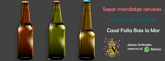 Baix la Mar organiza un maridaje de cerveza en el casal