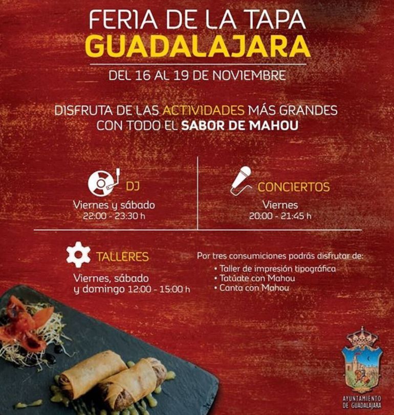 Tapas y cerveza se unen desde el jueves en el Palacio Multiusos de Guadalajara