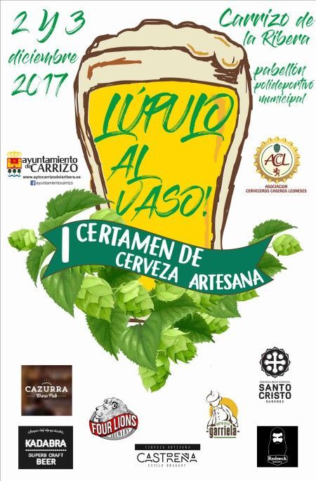 Carrizo celebra su primer certamen de cerveza artesana «lúpulo al vaso»