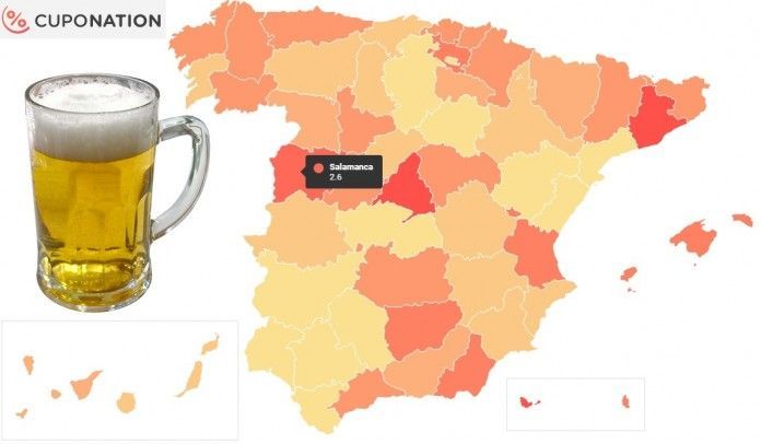 El centro de Salamanca, entre los más caros para cañear