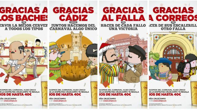 Cruzcampo recibe el reconocimiento del Hércules de Oro en este Carnaval