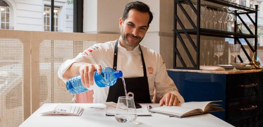 Solán de Cabras acerca el agua mineral natural a la alta gastronomía de la mano de Mario Sandoval