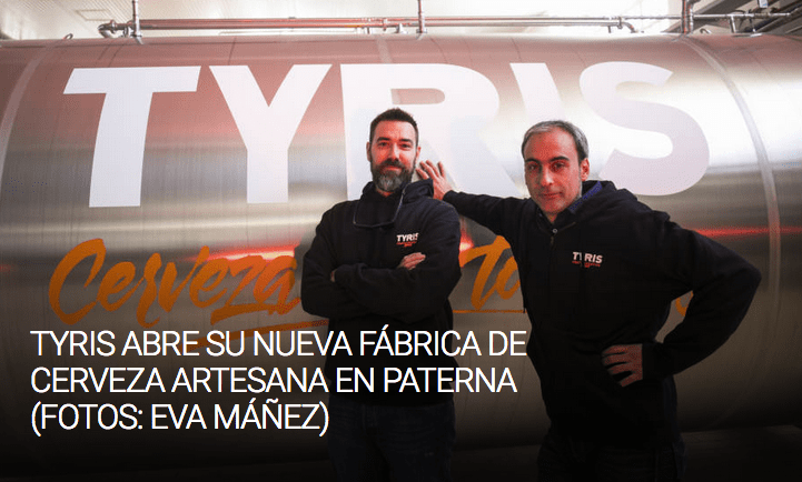 El sector de la cerveza artesana se hace mayor: Tyris producirá un millón de litros al año