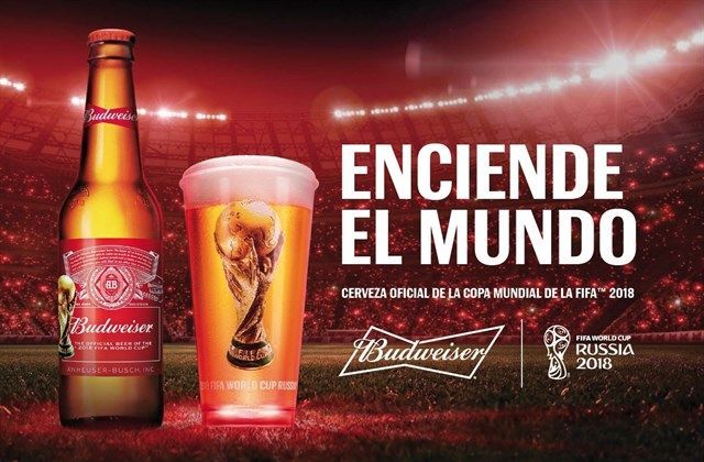 Budweiser, cerveza oficial del Mundial de fútbol de Rusia