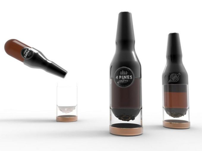 Nueva botella para poder beber cerveza en el espacio como se bebería en la Tierra