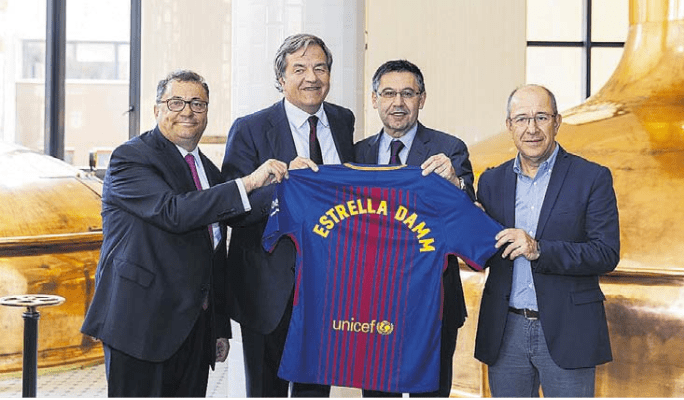 Estrella Damm,  partner  global  del FC Barcelona