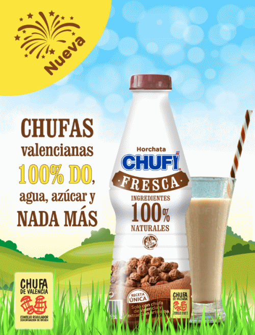 Chufi lanza `Chufi Fresca´, la primera y única horchata envasada sin aditivos a nivel nacional