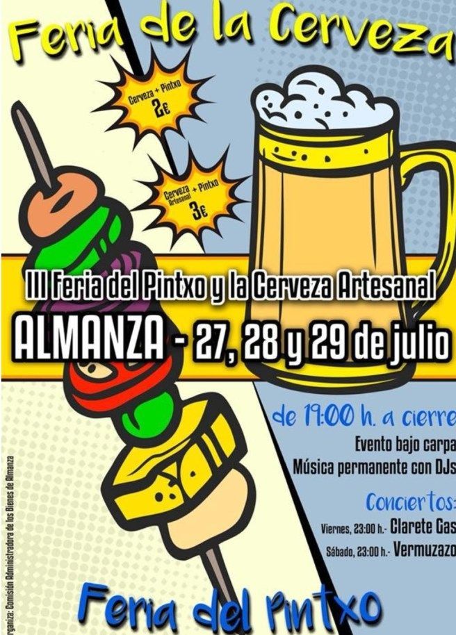 Almaza organiza este fin de semana la tercera edición de la Feria de la Cerveza y del Pintxo