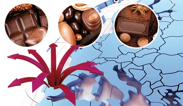 Las exportaciones de productos de chocolate y cacao ganan volumen