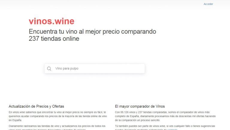 Vinos.wine, nace el mayor comparador de precios de vinos españoles
