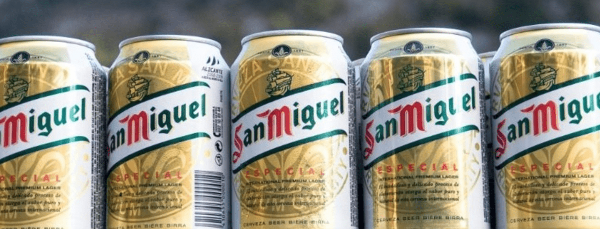 La cervecera San Miguel (Mahou) cede a las presiones nacionalistas y vuelve a utilizar el catalán