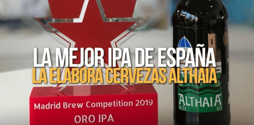 La mejor IPA de España, en 2019, la elabora Cervezas Althaia