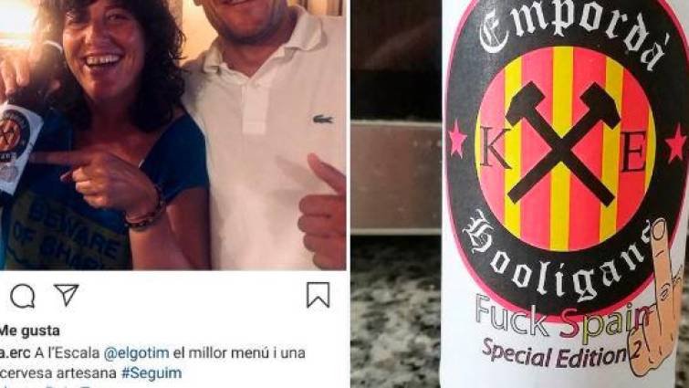 La consejera «hooligan» de ERC que promociona la cerveza «Fuck Spain»