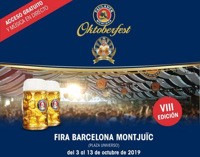 Oktoberfest Barcelona 2019, cerveza, gastronomía y música en la fiesta de la cerveza bávara