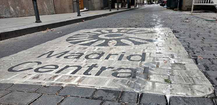 Furgonetas y camiones de reparto sin etiqueta no podrán entrar en Madrid central a partir de enero