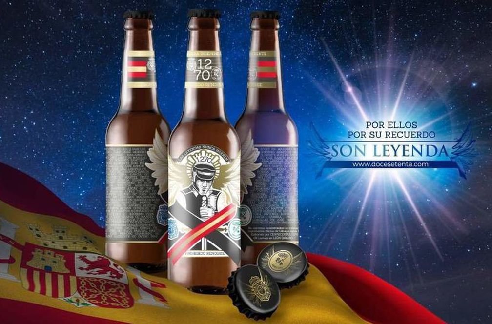 La cerveza artesana 12.70 rinde homenaje a los policías y guardias civiles fallecidos en acto de servicio