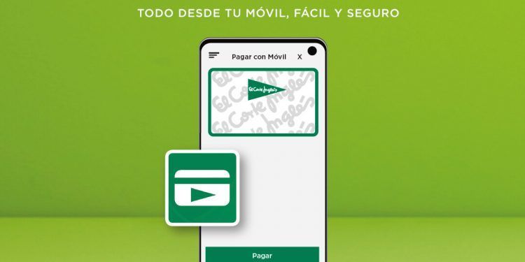 El Corte Inglés permite pagar y gestionar desde el móvil su tarjeta de compra