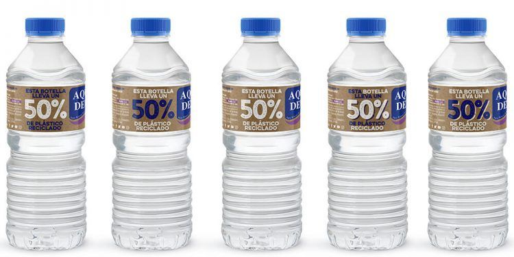 Aquadeus avanza en economía circular con una botella de PET reciclado