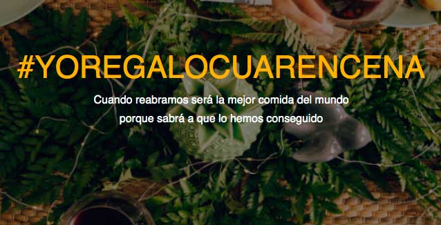 #YoRegaloCuarencena: compra bonos regalo para ayudar a los restaurantes