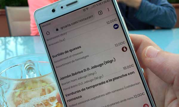 QR Carta, app gratuita para ver la carta en el móvil