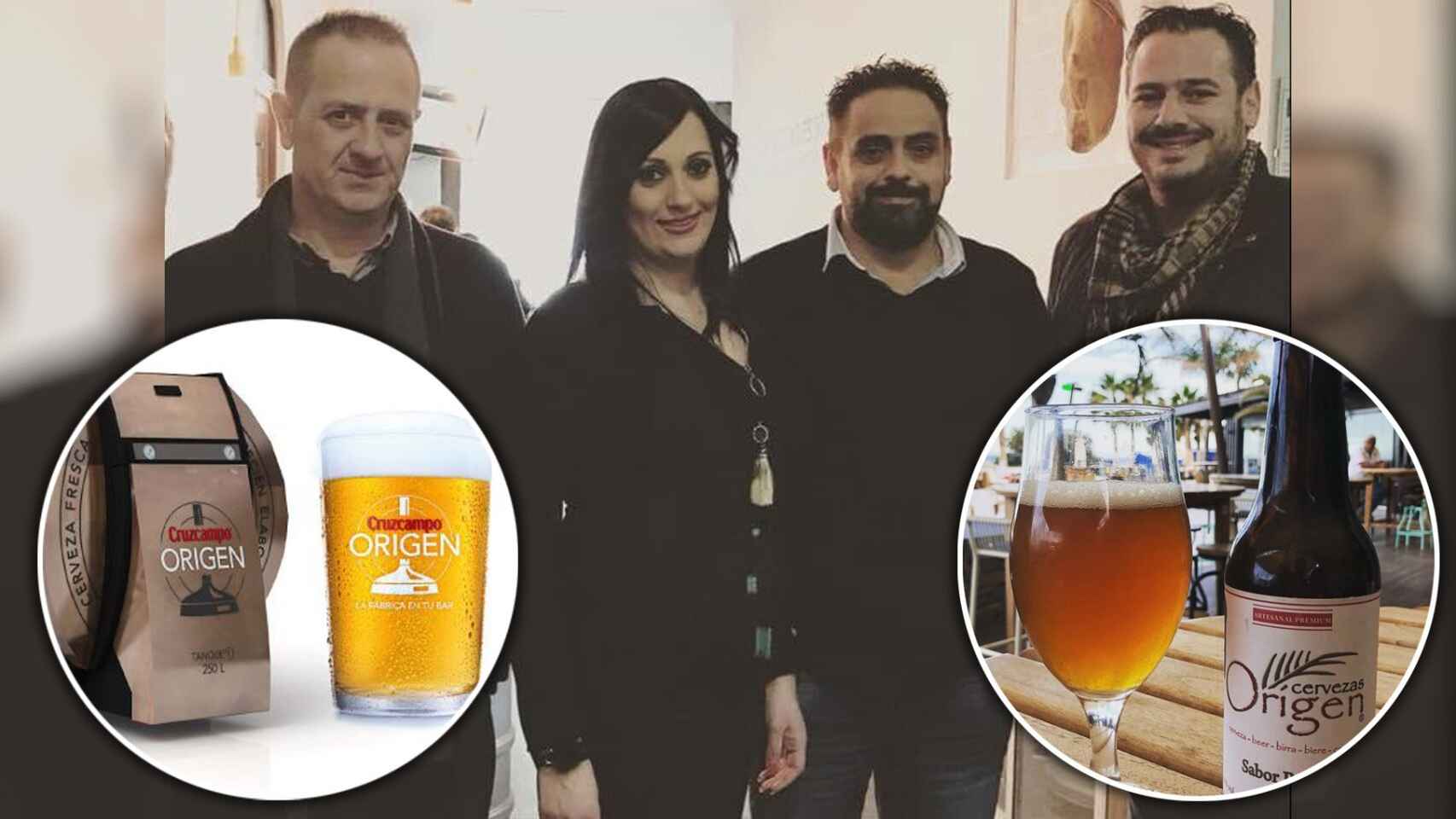 La guerra por la cerveza «Origen» de 4 hermanos de Almería frente a un gigante como Cruzcampo