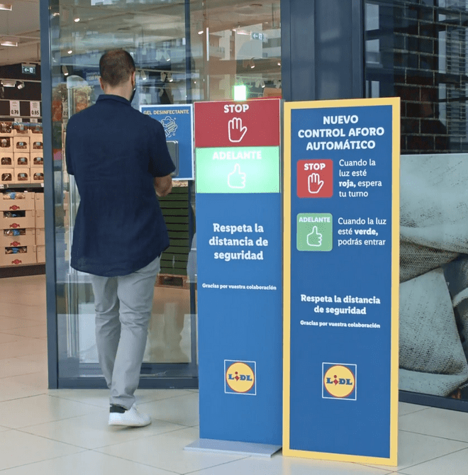 Lidl implementa un sistema automático de control del aforo en sus tiendas