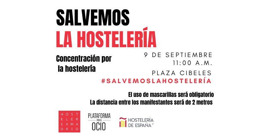 Los hosteleros madrileños organizan una concentración para reclamar ayudas