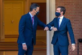 SELECCIÓN SEMANAL 5 de Septiembre 2020 –  POLITICA – REUNION EN MONCLOA: Casado explora con Sánchez una agencia independiente para gastar el fondo de la UE