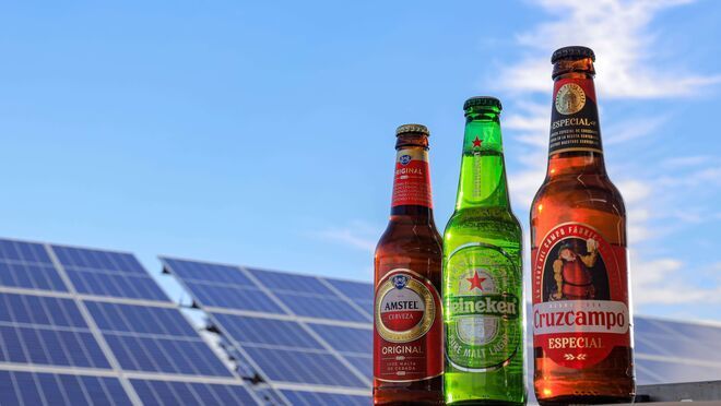 El sol es el nuevo ingrediente secreto de las cervezas Cruzcampo, Amstel y Heineken