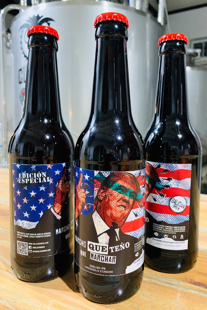 Galician Brew presenta ‘Marcho que Teño que Marchar’, la cerveza ‘dedicada’ a Trump